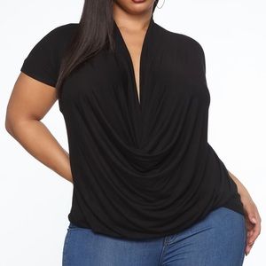 Fashion Nova Curve Cowl Hearted Top
